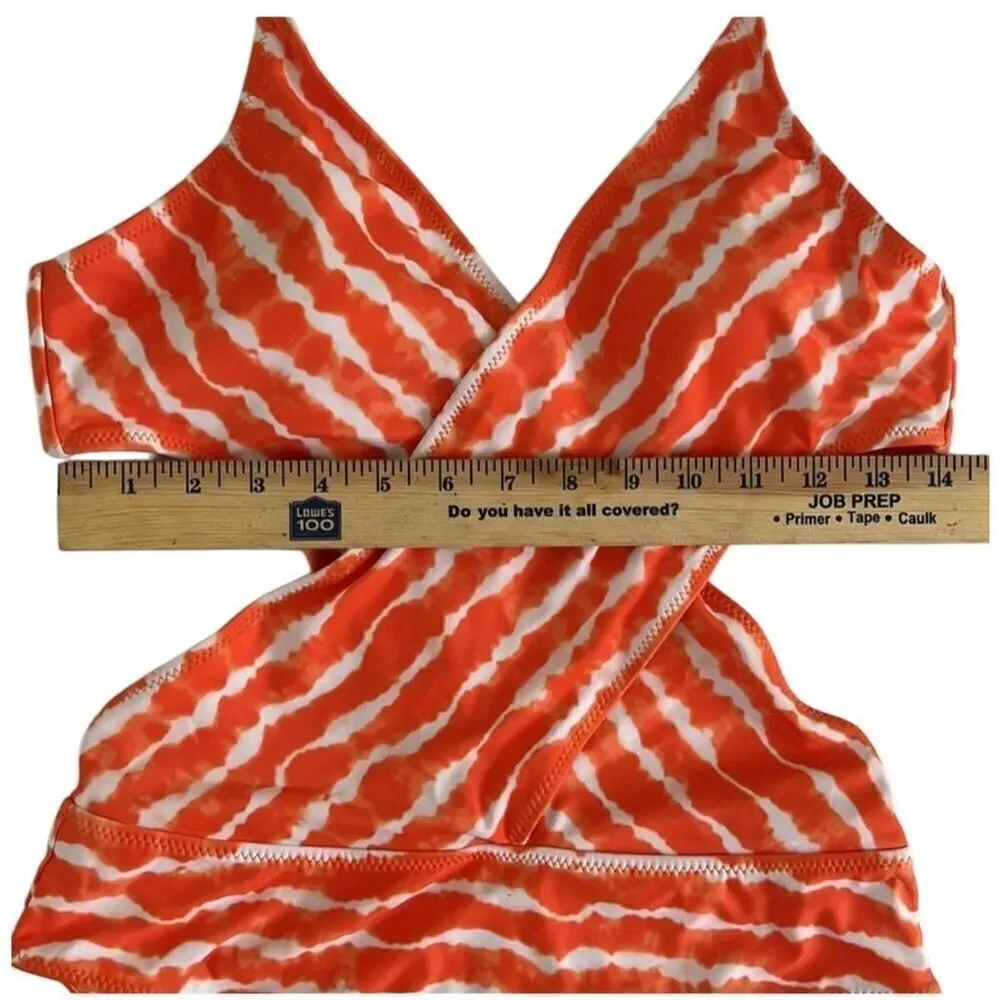 NWT Halter Cutout Tie-Dye One-piece Swimsuit Medium